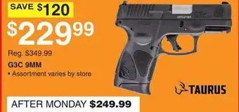 Dunham's Sports TAURUS G3C 9MM offer