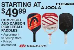 Dunham's Sports COMPOSITE AND CARBON PICKLEBALL PADDLES offer