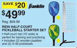 Dunham's Sports REIN HALF-COURT PICKLEBALL STARTER SET offer