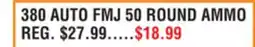Dunham's Sports 380 AUTO FMJ 50 ROUND AMMO offer