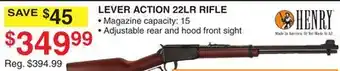 Dunham's Sports LEVER ACTION 22LR RIFLE offer