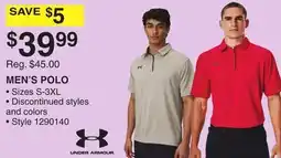 Dunham's Sports UNDER ARMOUR MEN'S POLO offer
