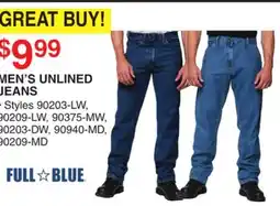 Dunham's Sports FULL BLUE MEN'S UNLINED JEANS offer