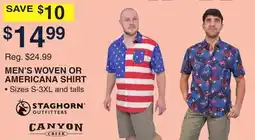 Dunham's Sports MEN'S WOVEN OR AMERICANA SHIRT offer