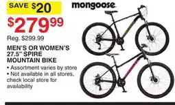 Dunham's Sports MEN'S OR WOMEN'S 27.5 SPIRE MOUNTAIN BIKE offer