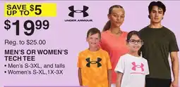 Dunham's Sports MEN'S OR WOMEN'S TECH TEE offer