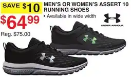 Dunham's Sports UNDER ARMOUR MEN'S OR WOMEN'S ASSERT 10 RUNNING SHOES offer
