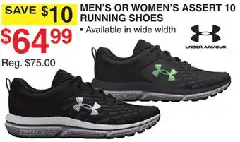 Dunham's Sports UNDER ARMOUR MEN'S OR WOMEN'S ASSERT 10 RUNNING SHOES offer