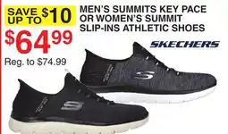 Dunham's Sports EN'S SUMMITS KEY PACE OR WOMEN'S SUMMIT SLIP-INS ATHLETIC SHOES offer