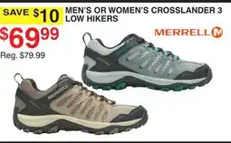 Dunham's Sports MEN'S OR WOMEN'S CROSSLANDER 3 LOW HIKERS offer