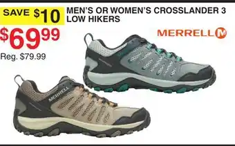 Dunham's Sports MEN'S OR WOMEN'S CROSSLANDER 3 LOW HIKERS offer