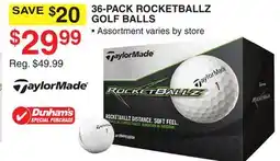 Dunham's Sports 36-PACK ROCKETBALLZ GOLF BALLS offer