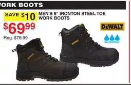 Dunham's Sports MEN'S 6 IRONTON STEEL TOE WORK BOOTS offer
