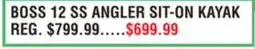 Dunham's Sports BOSS 12 SS ANGLER SIT-ON KAYAK offer