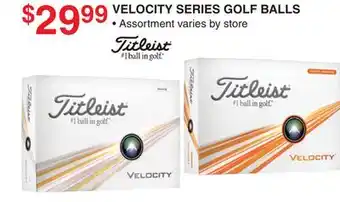 Dunham's Sports TITLEIST VELOCITY SERIES GOLF BALLS offer
