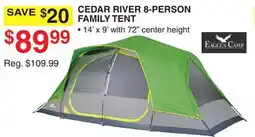 Dunham's Sports CEDAR RIVER 8-PERSON FAMILY TENT offer