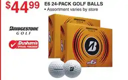 Dunham's Sports E6 24-PACK GOLF BALLS offer