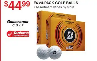 Dunham's Sports E6 24-PACK GOLF BALLS offer