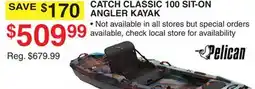Dunham's Sports CATCH CLASSIC 100 SIT-ON ANGLER KAYAK offer