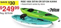 Dunham's Sports RISE 100X SIT-IN OR SIT-ON KAYAK offer
