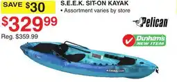 Dunham's Sports PELICAN S.E.E.K. SIT-ON KAYAK offer