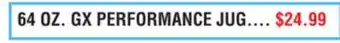 Dunham's Sports 64 OZ. GX PERFORMANCE JUG offer