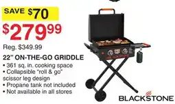 Dunham's Sports 22 ON-THE-GO GRIDDLE offer