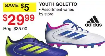 Dunham's Sports ADIDAS YOUTH GOLETTO offer