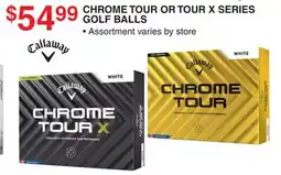 Dunham's Sports CHROME TOUR OR TOUR X SERIES GOLF BALLS offer