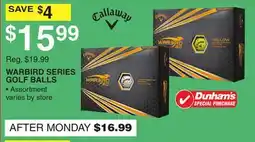 Dunham's Sports WARBIRD SERIES GOLF BALLS offer