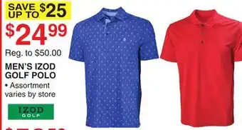 Dunham's Sports MEN'S IZOD GOLF POLO offer