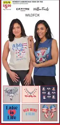 Dunham's Sports WOMEN'S AMERICANA TANK OR TEE offer