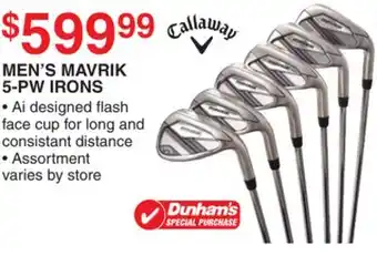 Dunham's Sports MEN'S MAVRIK 5-PW IRONS offer