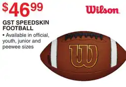 Dunham's Sports GST SPEEDSKIN FOOTBALL offer