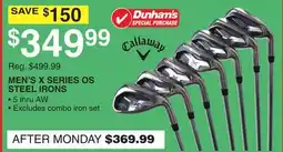 Dunham's Sports MEN'S X SERIES OS STEEL IRONS offer