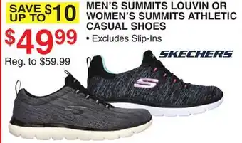 Dunham's Sports MEN LOUVIN OR WOMEN'S SUMMITS ATHLETIC CASUAL SHOES offer