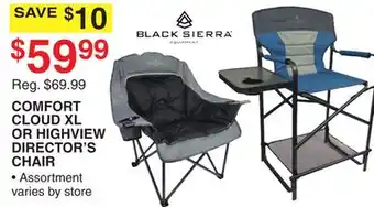 Dunham's Sports COMFORT CLOUD XL OR HIGHVIEW DIRECTOR'S CHAIR offer