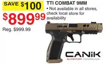Dunham's Sports CANIK TTI COMBAT 9MM offer