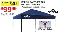 Dunham's Sports 10' X 10' EASYLIFT 100 INSTANT CANOPY offer
