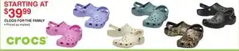 Dunham's Sports CLOGS FOR THE FAMILY offer