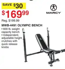 Dunham's Sports MWB-4491 OLYMPIC BENCH offer