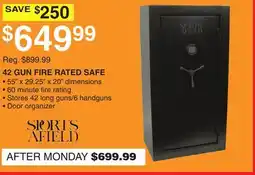 Dunham's Sports 42 GUN FIRE RATED SAFE offer