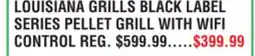 Dunham's Sports LOUISIANA GRILLS BLACK LABEL SERIES PELLET GRILL WITH WIFI CONTROL offer