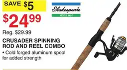 Dunham's Sports CRUSADER SPINNING ROD AND REEL COMBO offer