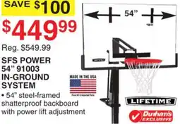 Dunham's Sports SFS POWER 54 91003 IN-GROUND SYSTEM offer