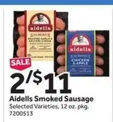 Stop&Shop Aidells Smoked Sausage offer