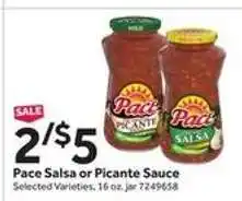 Stop&Shop Pace Salsa or Picante Sauce offer