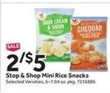 Stop&Shop Stop & Shop Mini Rice Snacks offer