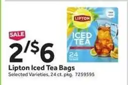Stop&Shop Lipton Iced Tea Bags offer