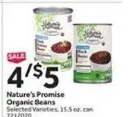 Stop&Shop Nature's Promise Organic Beans offer